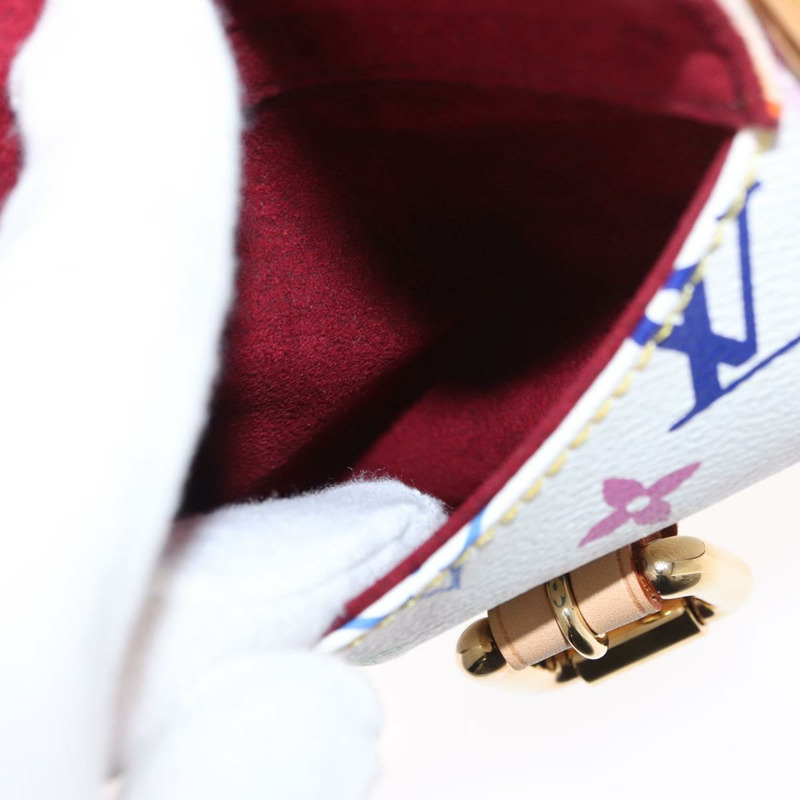 【日本直送】路易威登 Monogram Multicolor Priscilla 手提包 白色 M40096 正品 ka366AV-22