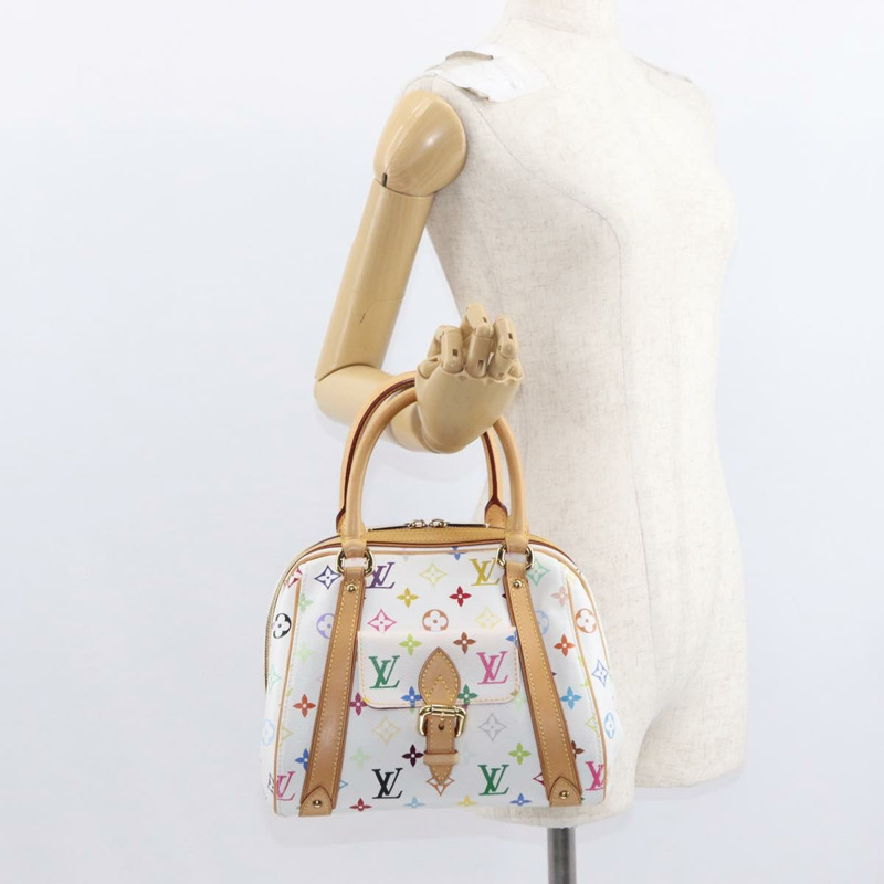 【日本直送】路易威登 Monogram Multicolor Priscilla 手提包 白色 M40096 正品 ka366AV-24
