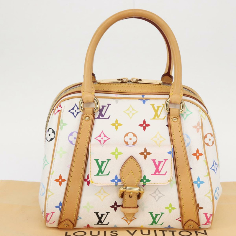 【日本直送】路易威登 Monogram Multicolor Priscilla 手提包 白色 M40096 正品 ka366AV-25