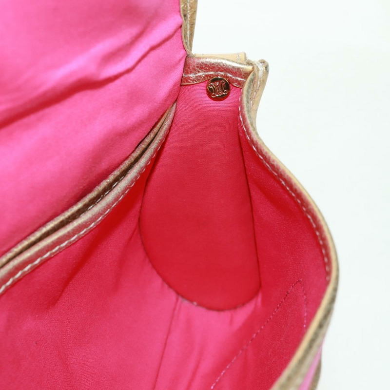 【日本直送】CELINE Paris Macadam帆布單肩包 牛仔粉金配色 正品 am10452V-19