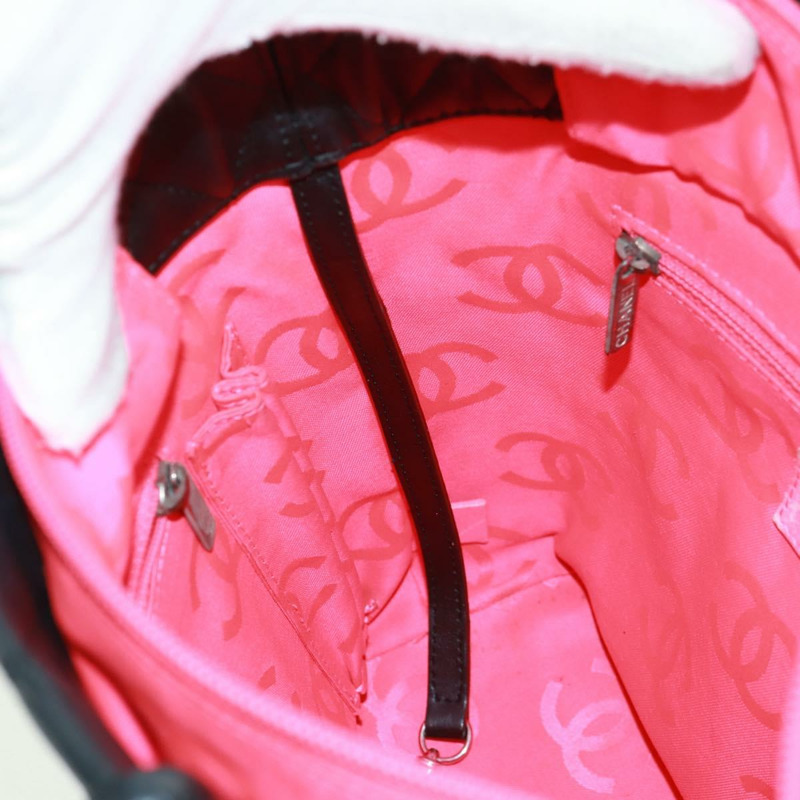 【日本直送】香奈兒 Cambon 系列托特包,羊皮材質,黑色銀色雙C標誌,正品 am10535V-19