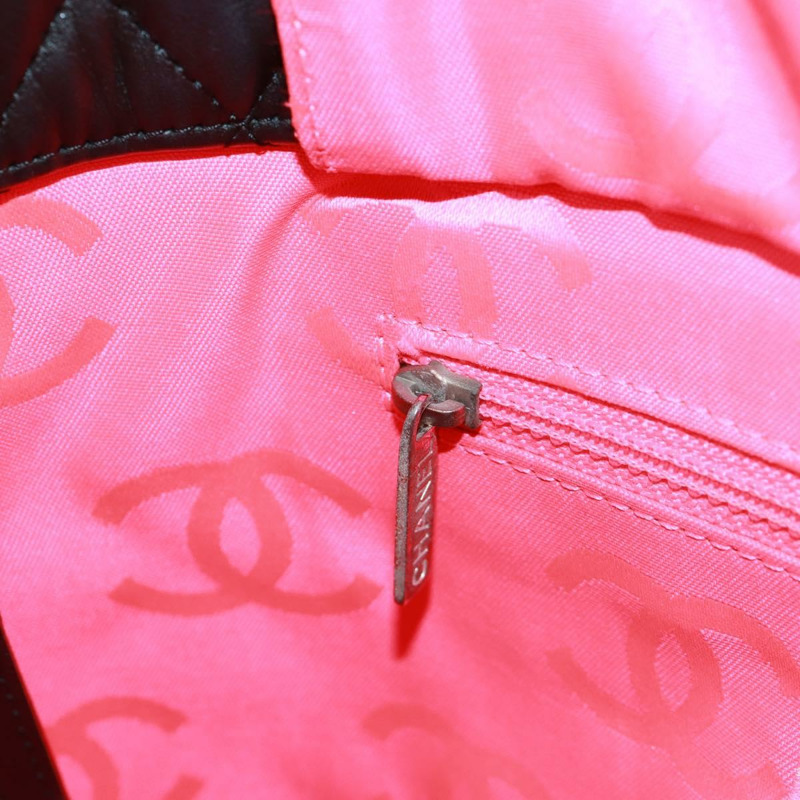 【日本直送】香奈兒 Cambon 系列托特包,羊皮材質,黑色銀色雙C標誌,正品 am10535V-20