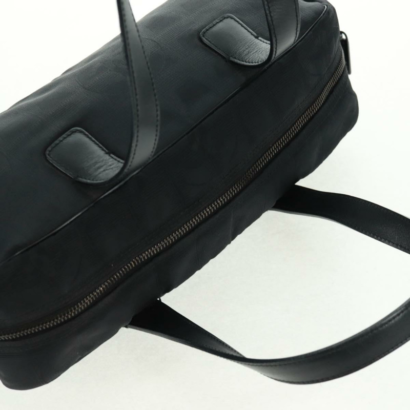 【日本直送】香奈兒新款旅行系列手提包，尼龍材質，黑色，銀色雙C標誌，貨號164763V-5