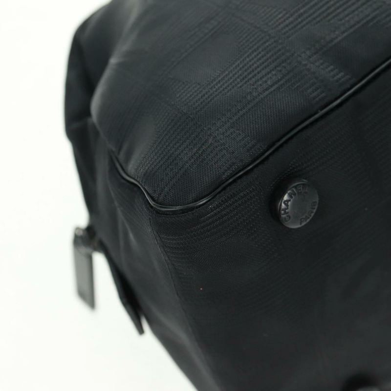 【日本直送】香奈兒新款旅行系列手提包，尼龍材質，黑色，銀色雙C標誌，貨號164763V-9