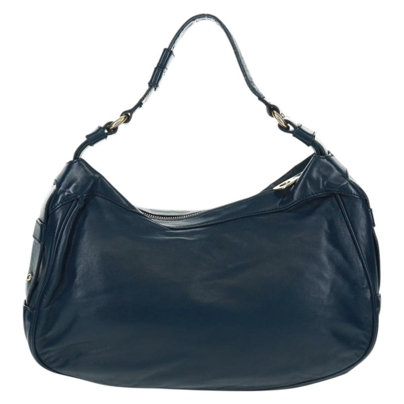 【日本直送】CELINE 手提包 皮革 海軍藍 金色 正品 SW1962V-2