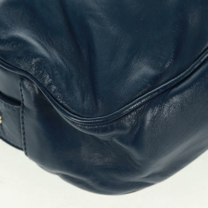 【日本直送】CELINE 手提包 皮革 海軍藍 金色 正品 SW1962V-9