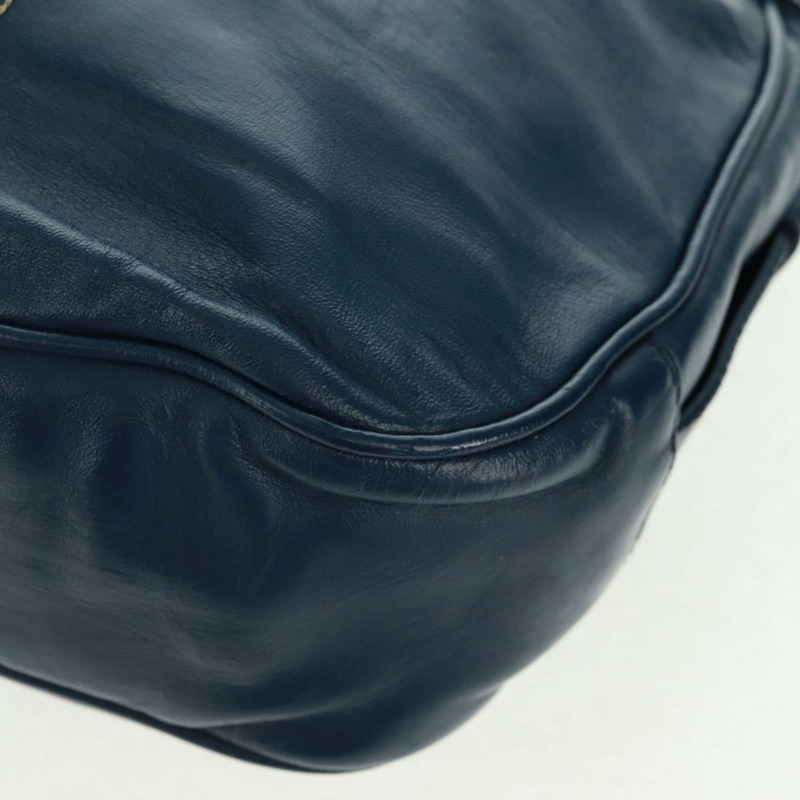 【日本直送】CELINE 手提包 皮革 海軍藍 金色 正品 SW1962V-10