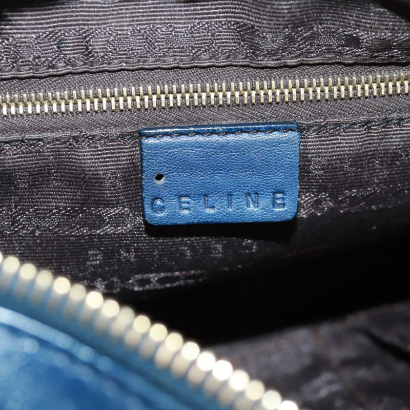 【日本直送】CELINE 手提包 皮革 海軍藍 金色 正品 SW1962V-15