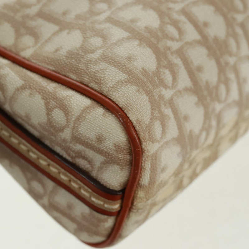 【日本直送】Christian Dior Trotter帆布浪漫鏈條包 PVC米色銀色 正品 168218SAV-11