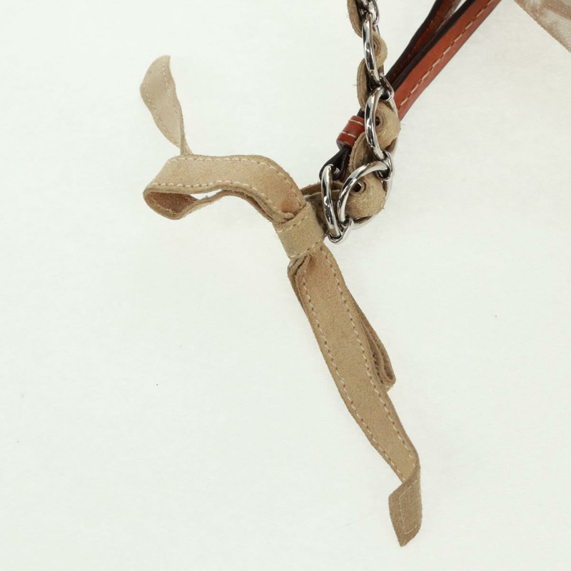 【日本直送】Christian Dior Trotter帆布浪漫鏈條包 PVC米色銀色 正品 168218SAV-14