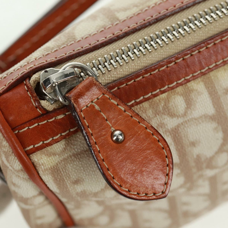 【日本直送】Christian Dior Trotter帆布浪漫鏈條包 PVC米色銀色 正品 168218SAV-15