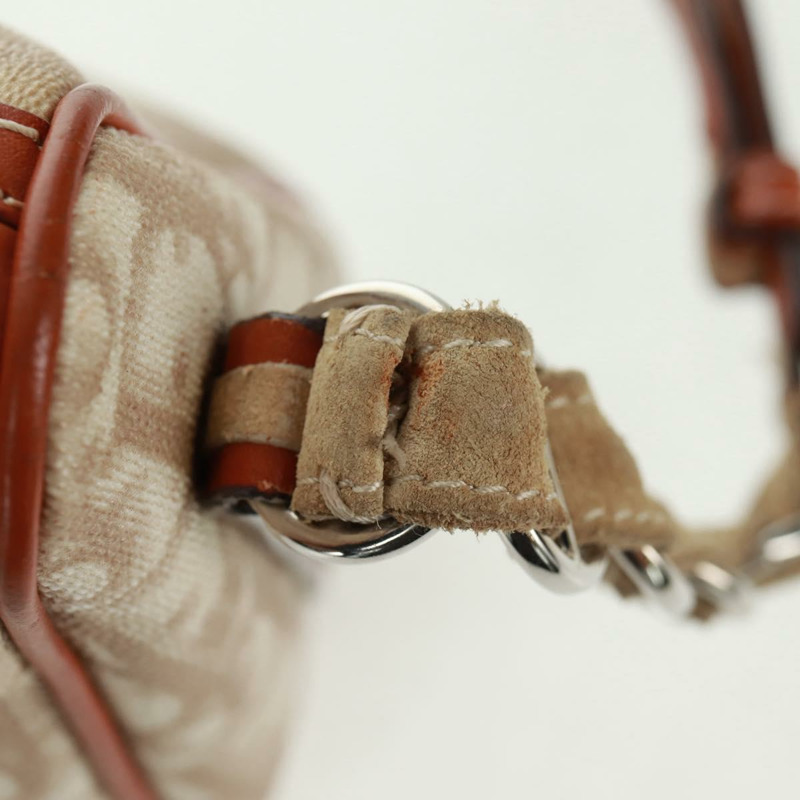 【日本直送】Christian Dior Trotter帆布浪漫鏈條包 PVC米色銀色 正品 168218SAV-16