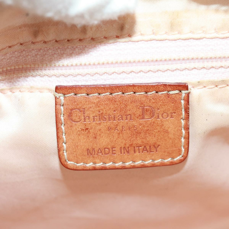 【日本直送】Christian Dior Trotter帆布浪漫鏈條包 PVC米色銀色 正品 168218SAV-17