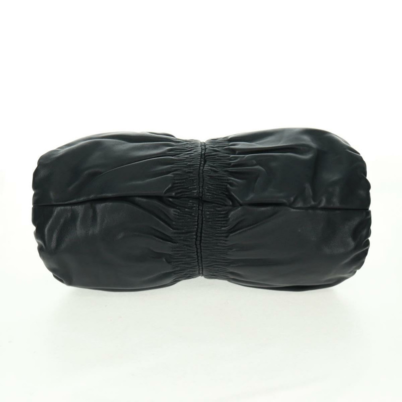 【日本直送】Christian Dior Karenina 手提包，黑色銀色真皮，正品，貨號 168453SAV-8