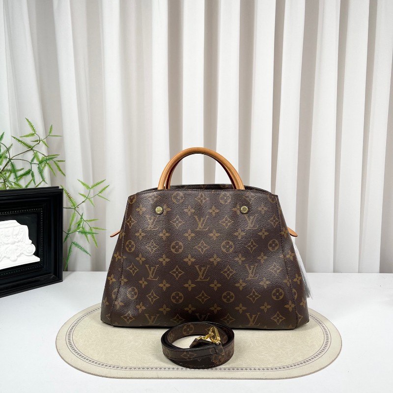 LV路易威登 Montaigne經典老花蒙田手提單肩包 容量大實用性強 百搭神器 單肩手提斜挎都可 可鹽可甜-1