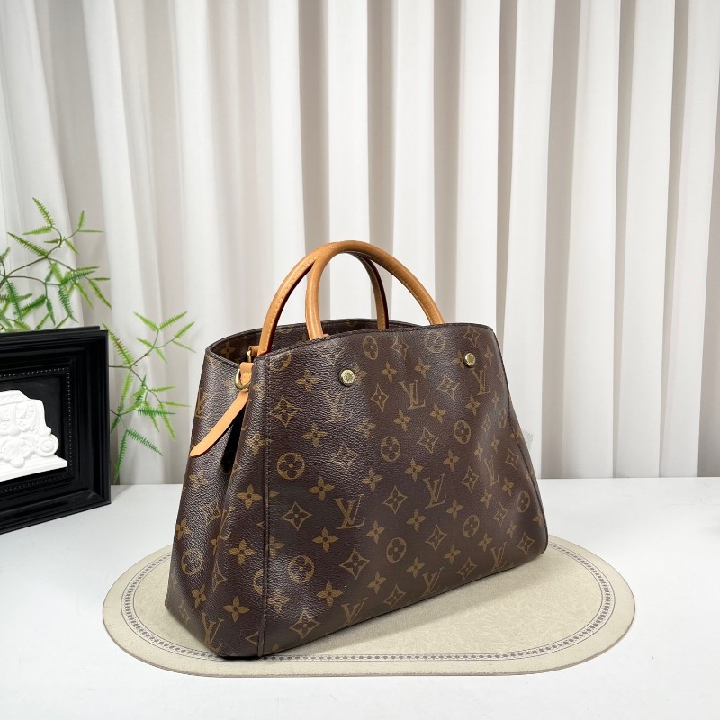 LV路易威登 Montaigne經典老花蒙田手提單肩包 容量大實用性強 百搭神器 單肩手提斜挎都可 可鹽可甜-3