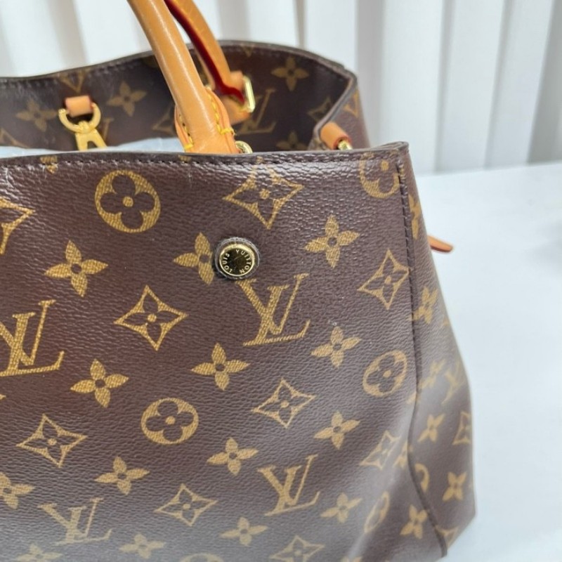 LV路易威登 Montaigne經典老花蒙田手提單肩包 容量大實用性強 百搭神器 單肩手提斜挎都可 可鹽可甜-11
