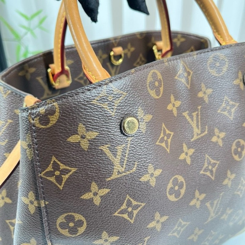 LV路易威登 Montaigne經典老花蒙田手提單肩包 容量大實用性強 百搭神器 單肩手提斜挎都可 可鹽可甜-14