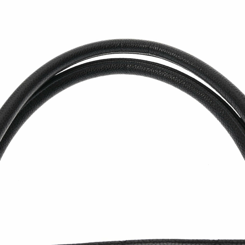 香奈兒 (CHANEL) 復刻版托特包，黑色，A01804，女士，魚子醬紋皮革，二手，A級，Ginzo-4