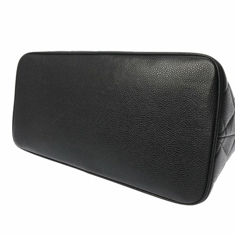 香奈兒 (CHANEL) 復刻版托特包，黑色，A01804，女士，魚子醬紋皮革，二手，A級，Ginzo-5