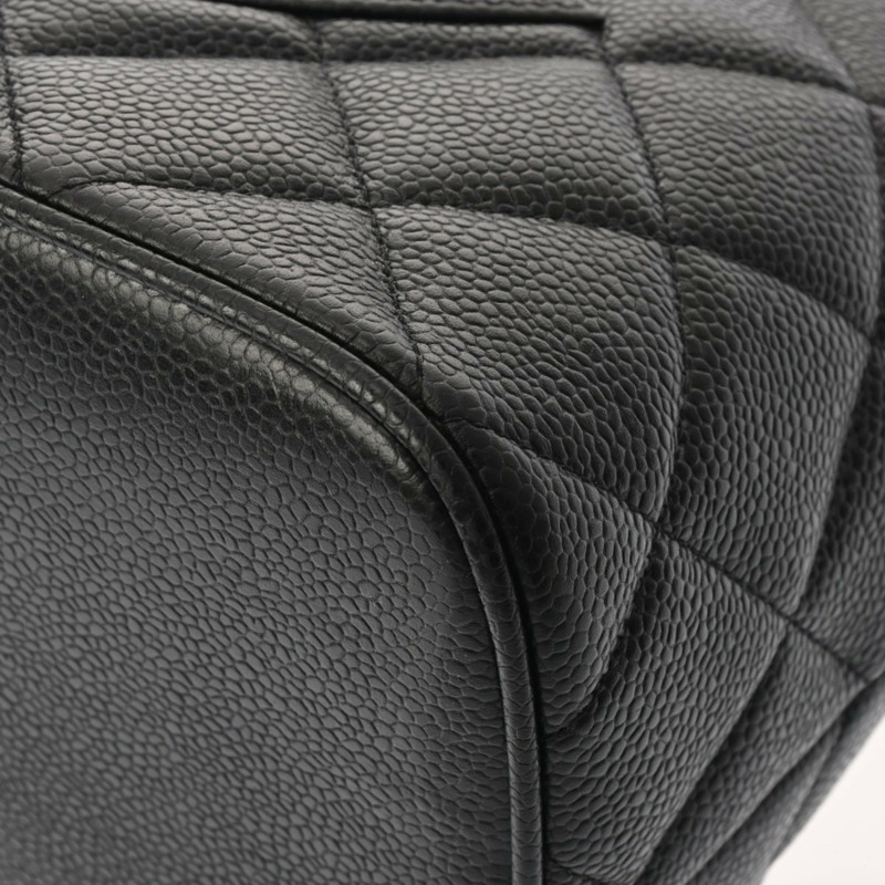 香奈兒 (CHANEL) 復刻版托特包，黑色，A01804，女士，魚子醬紋皮革，二手，A級，Ginzo-6