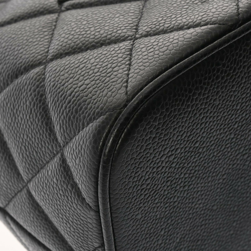 香奈兒 (CHANEL) 復刻版托特包，黑色，A01804，女士，魚子醬紋皮革，二手，A級，Ginzo-7