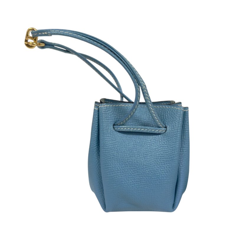 HERMES 中古 Vespa 抽繩小物袋 掛飾 框C刻-0