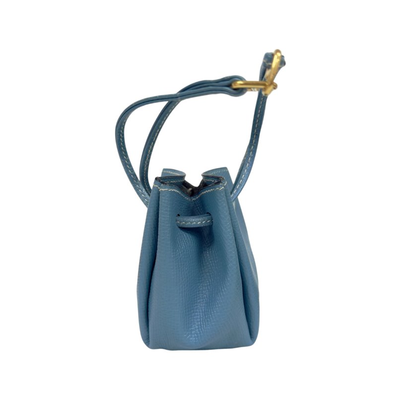 HERMES 中古 Vespa 抽繩小物袋 掛飾 框C刻-3