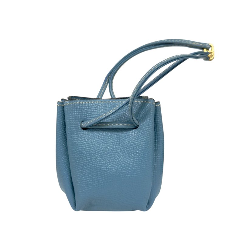 HERMES 中古 Vespa 抽繩小物袋 掛飾 框C刻-4