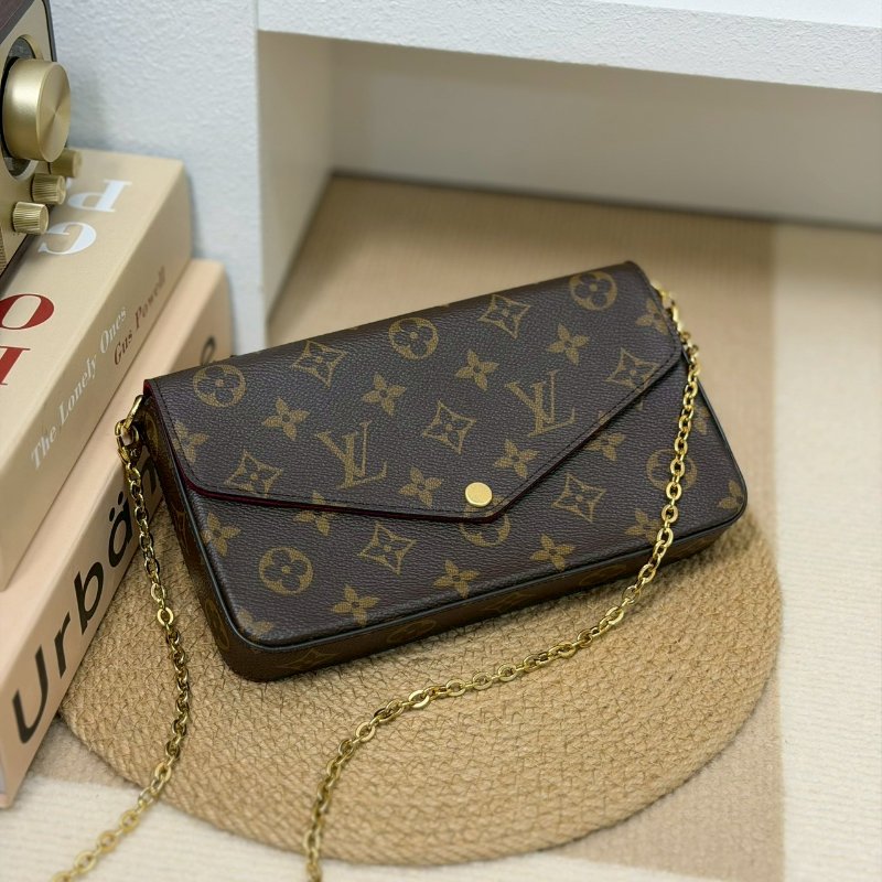 （新款絨質內裡超有質感😍）🏷LV 路易威登．Félicie Pochette 三合一 woc  M81896 新款 芯片款-0