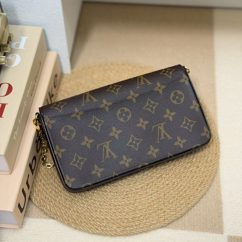 （新款絨質內裡超有質感😍）🏷LV 路易威登．Félicie Pochette 三合一 woc  M81896 新款 芯片款-1