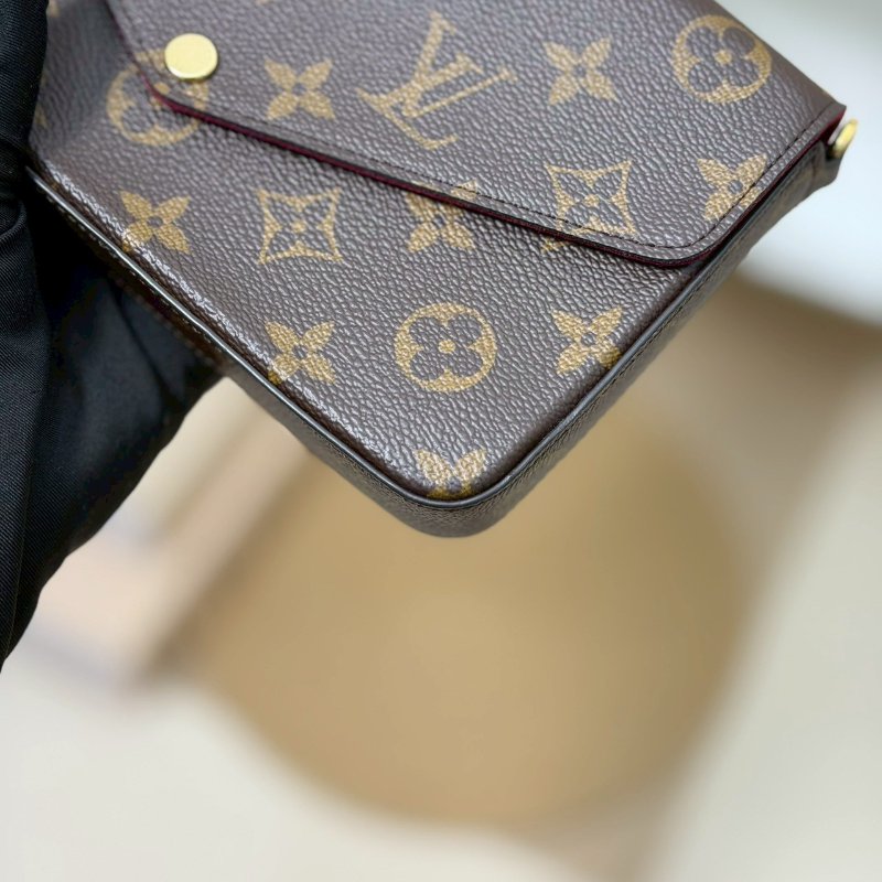 （新款絨質內裡超有質感😍）🏷LV 路易威登．Félicie Pochette 三合一 woc  M81896 新款 芯片款-5