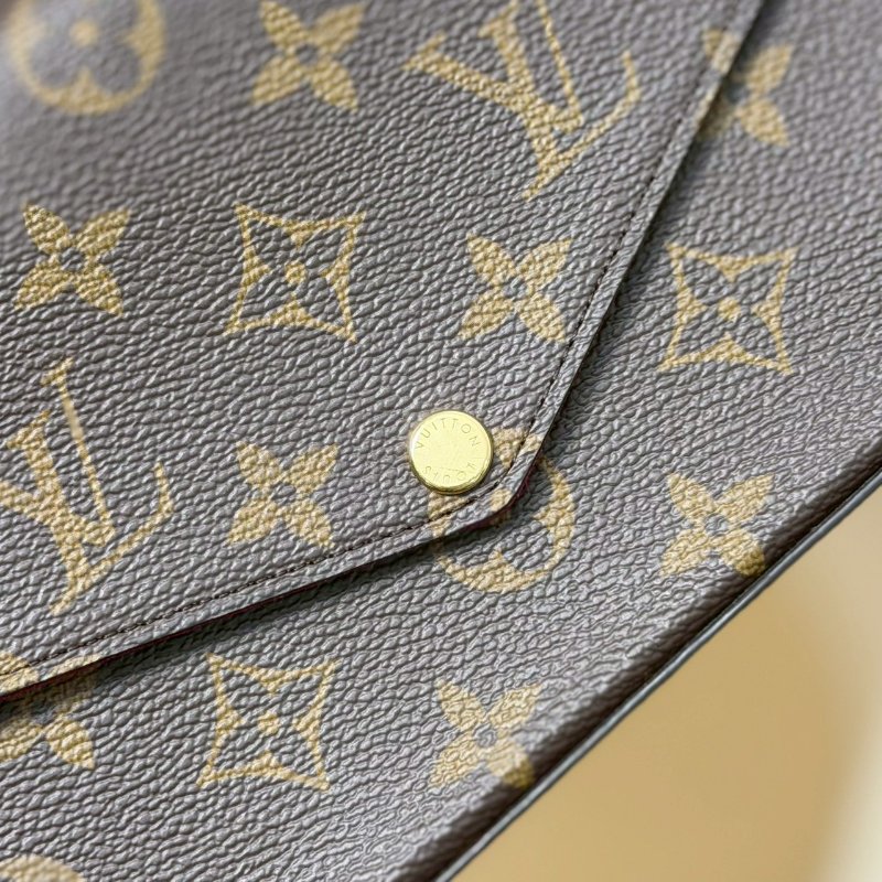 （新款絨質內裡超有質感😍）🏷LV 路易威登．Félicie Pochette 三合一 woc  M81896 新款 芯片款-14