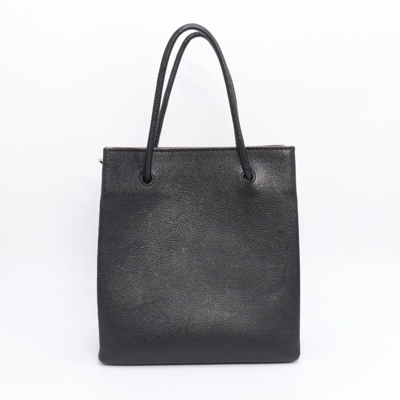 BALENCIAGA紙袋包 黑-6