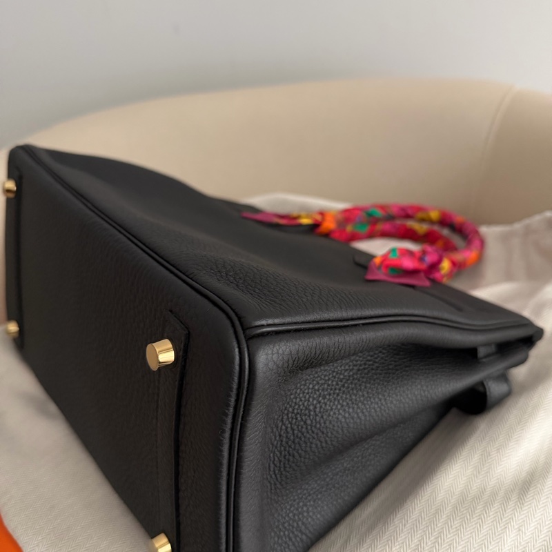 Hermes birkin30 黑金 Togo 98新-5