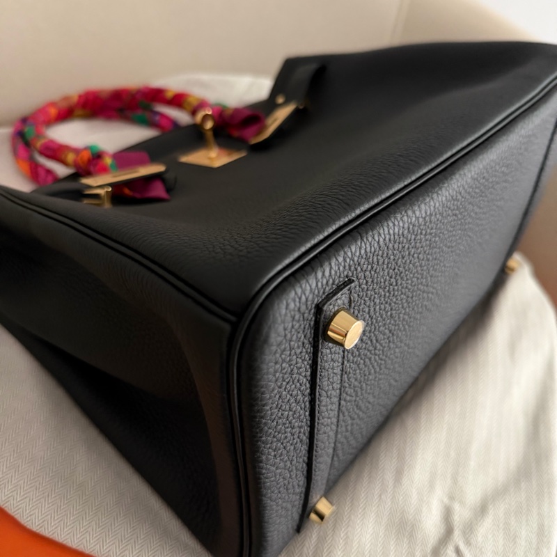 Hermes birkin30 黑金 Togo 98新-6