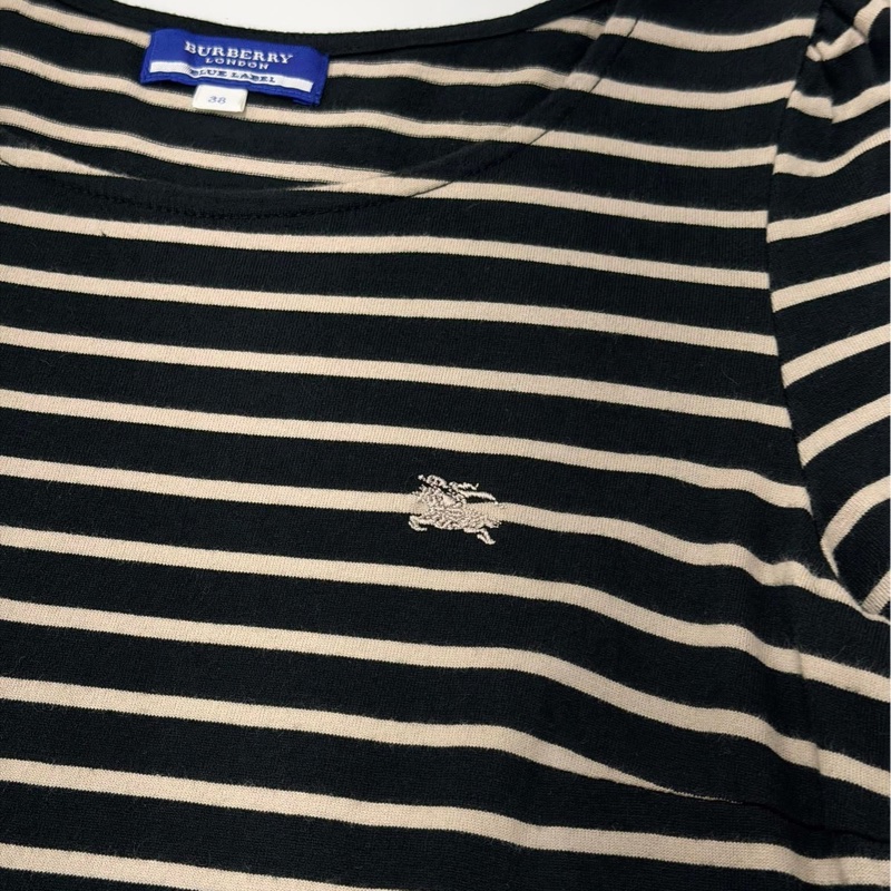 BURBERRY 橫條戰馬洋裝-3