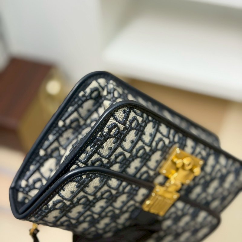 🏷️Dior 迪奧．Addict 緹花郵差包 中號 已絕版/客人寄賣-4