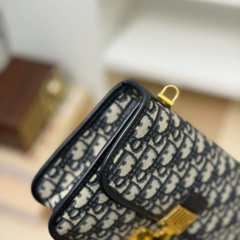 🏷️Dior 迪奧．Addict 緹花郵差包 中號 已絕版/客人寄賣-8