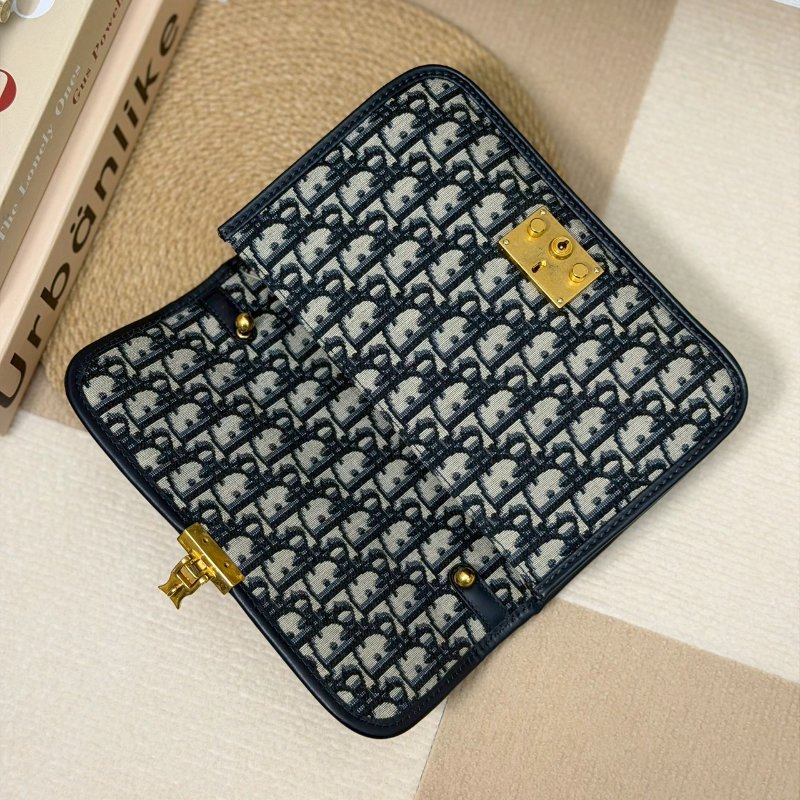 🏷️Dior 迪奧．Addict 緹花郵差包 中號 已絕版/客人寄賣-15