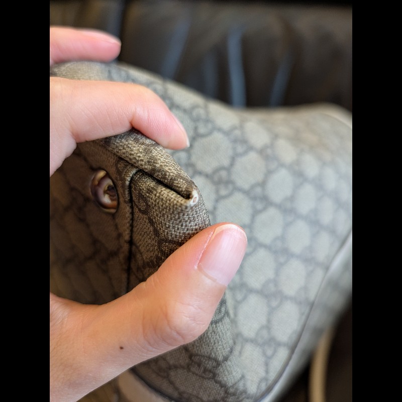 GG Monogram Leather / Canvas Joy Tote / Shoulder Bag, Large-2