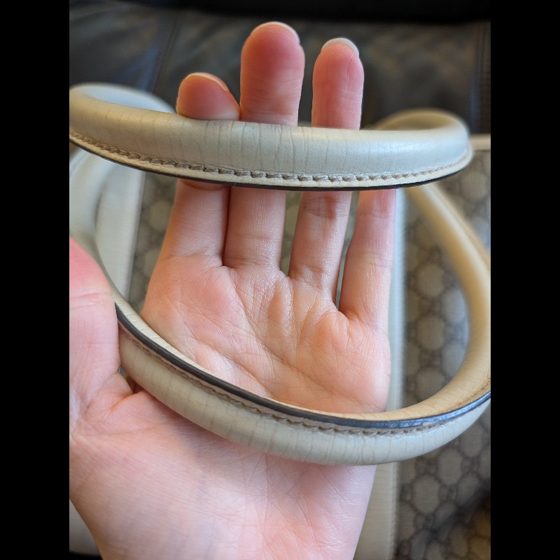 GG Monogram Leather / Canvas Joy Tote / Shoulder Bag, Large-3