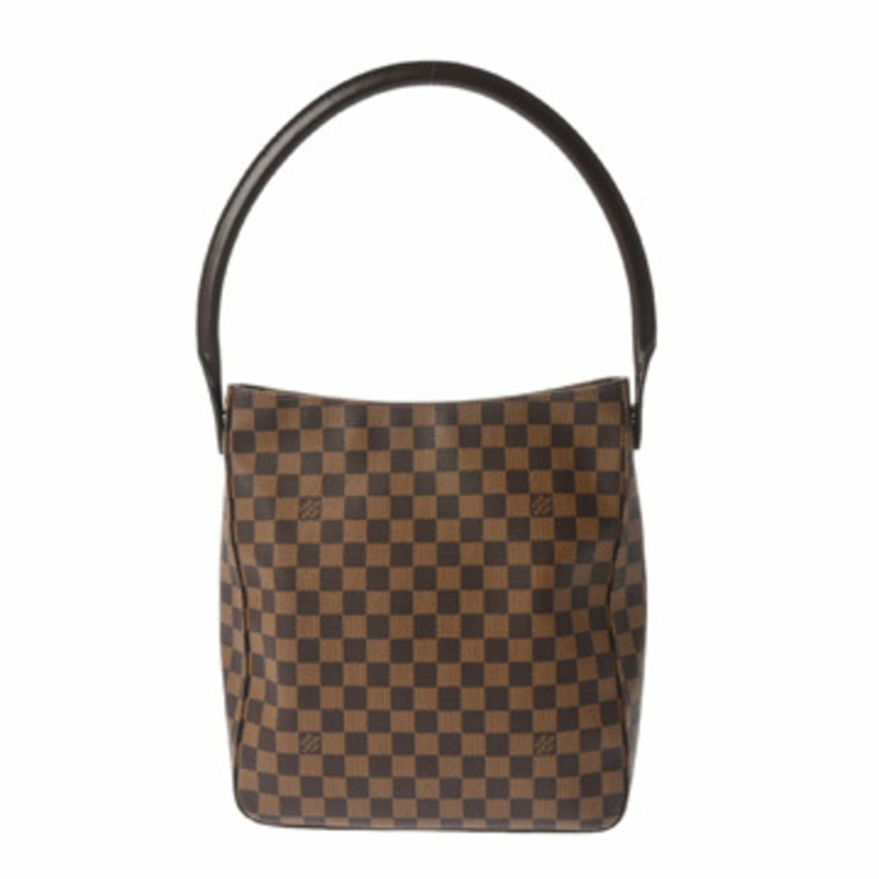 路易威登 (LOUIS VUITTON) Damier Looping GM SP Order Brown N51144 女士帆布單肩包 A 級二手 Ginzo-0