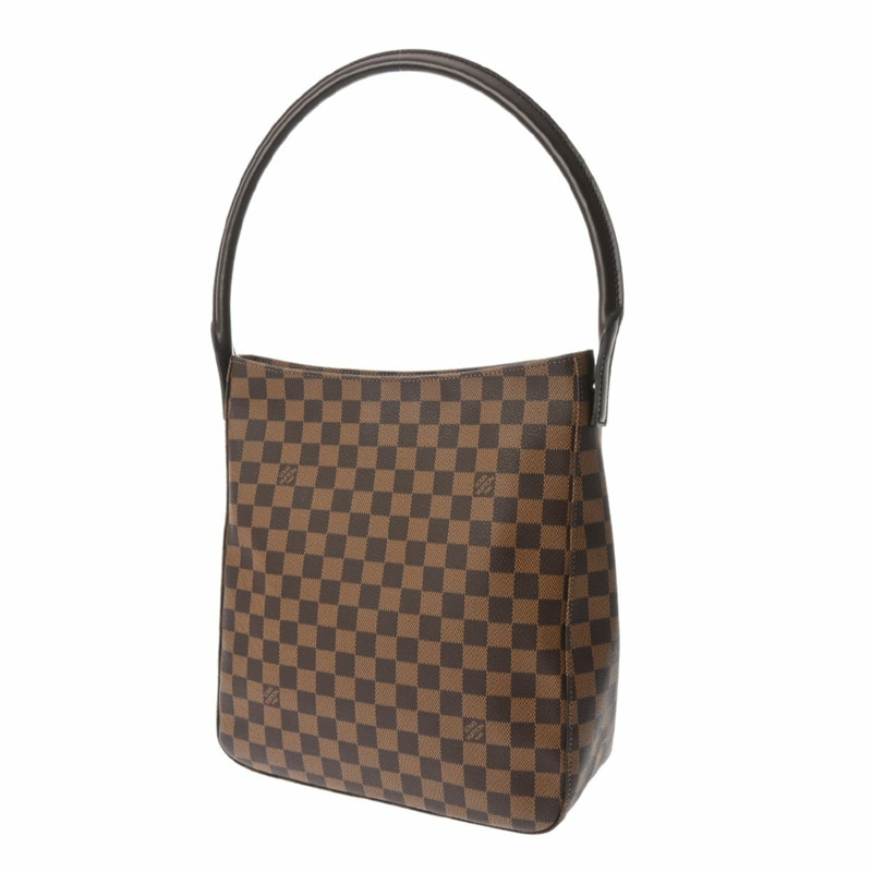 路易威登 (LOUIS VUITTON) Damier Looping GM SP Order Brown N51144 女士帆布單肩包 A 級二手 Ginzo-2