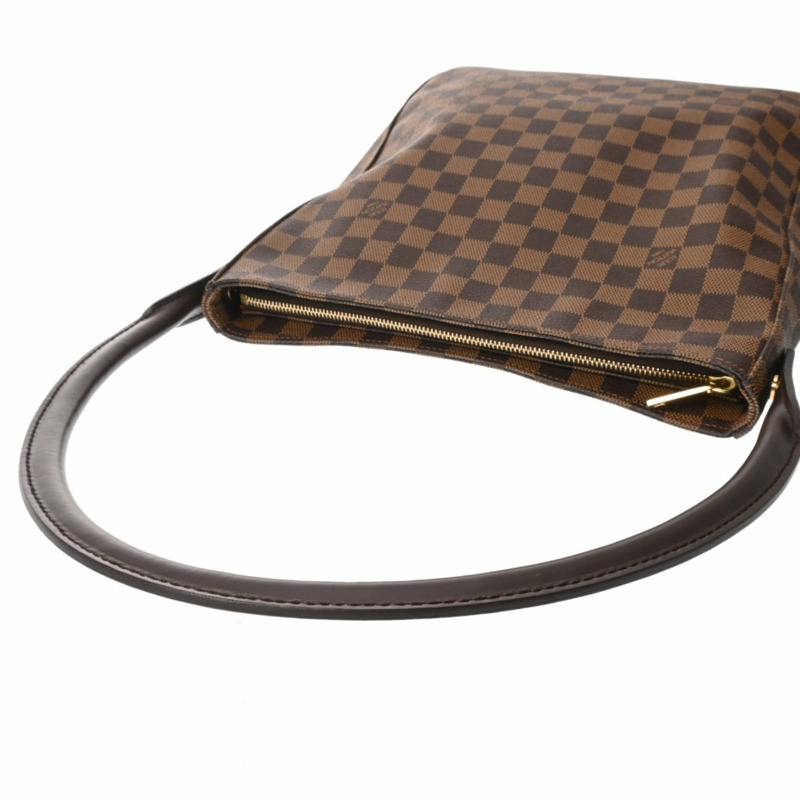 路易威登 (LOUIS VUITTON) Damier Looping GM SP Order Brown N51144 女士帆布單肩包 A 級二手 Ginzo-3