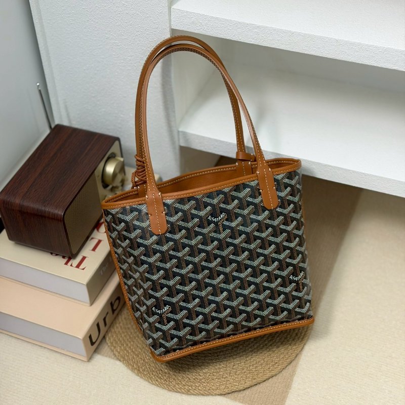 (稀有釋出!這款真的搶翻天😍😍)🏷️Goyard 高雅德.Anjou Mini Tote 雙面小托特-1