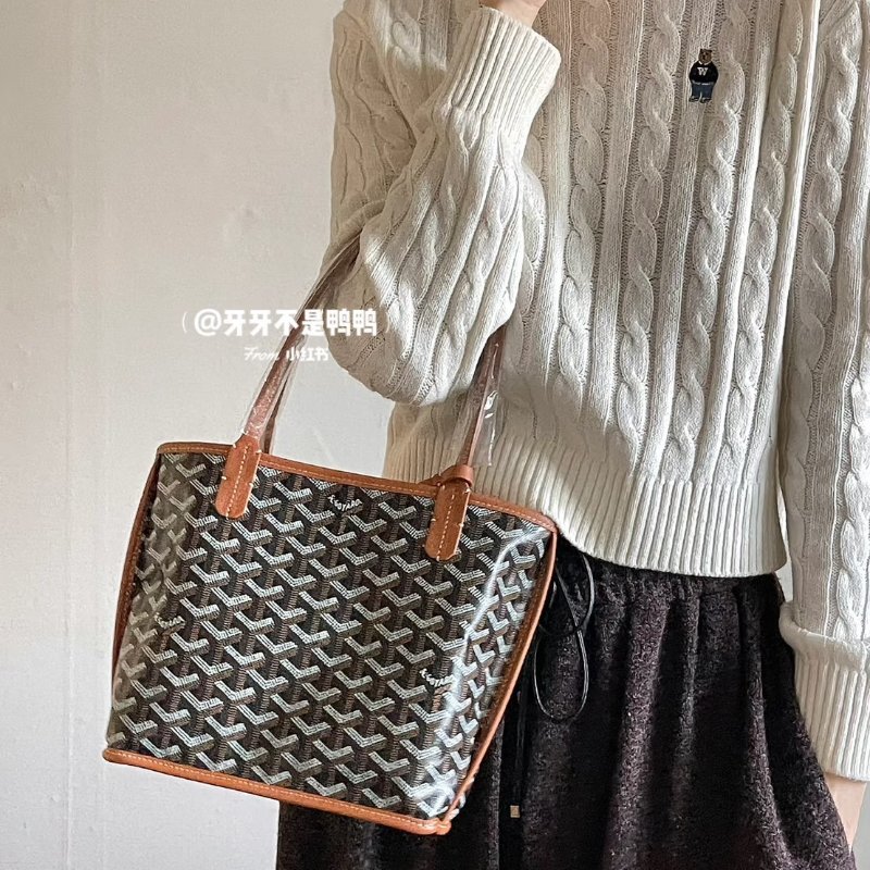(稀有釋出!這款真的搶翻天😍😍)🏷️Goyard 高雅德.Anjou Mini Tote 雙面小托特-25