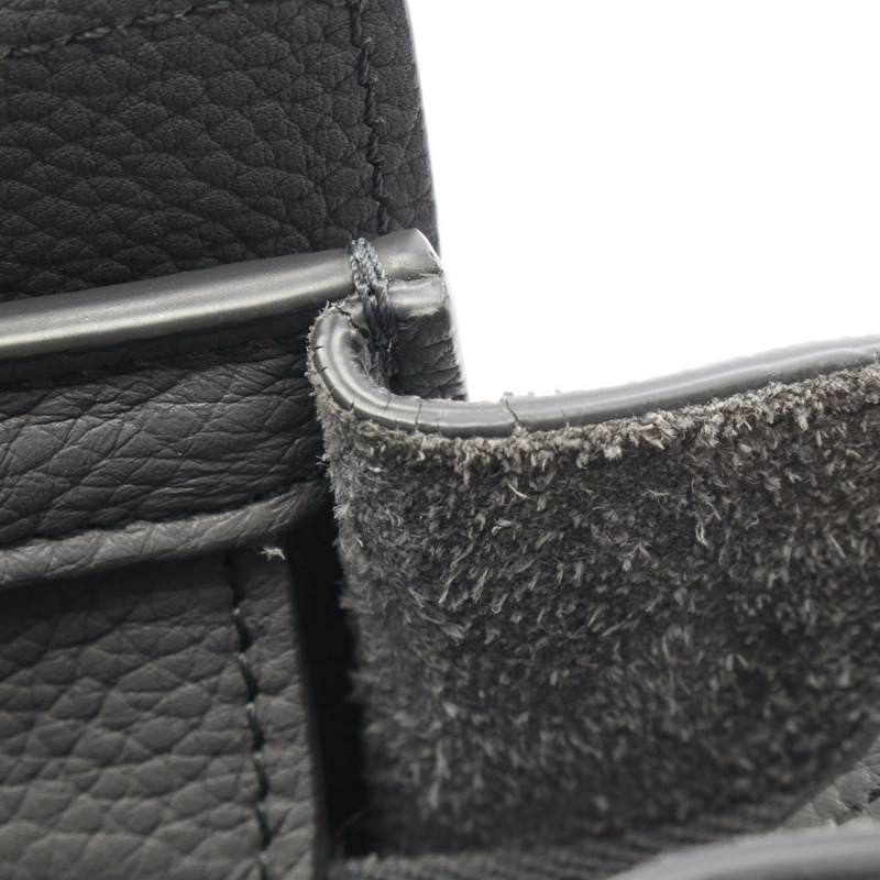 CELINE Luggage Nano Shopper 斜背包 189243 皮革 灰色 二手 女士-6