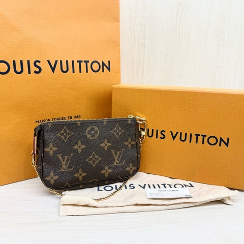 LV原花迷你鏈帶小麻將 M58009