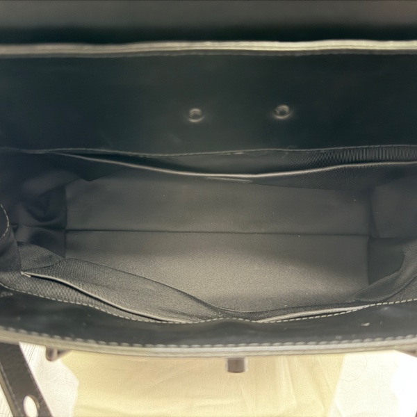 LV 路易威登黑色壓紋牛皮 Steamer PM 公文包 手提包 斜背包-10